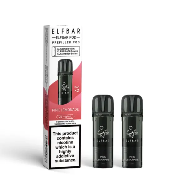 Elf Bar 600 Pink Lemonade Prefilled Pods – 20mg