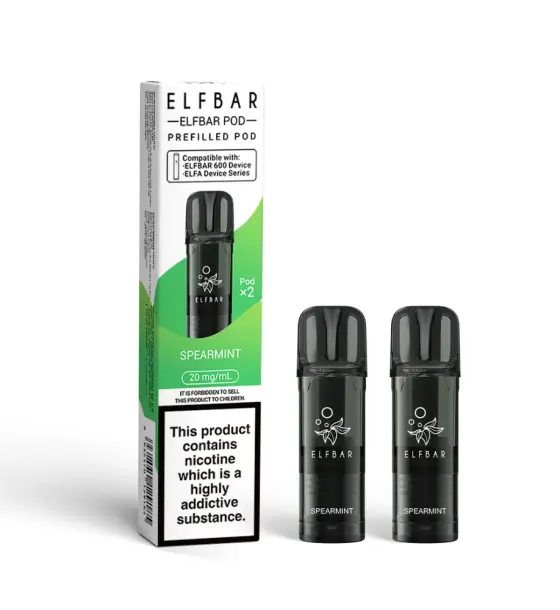 Elf Bar 600 Spearmint Prefilled Pods – 20mg
