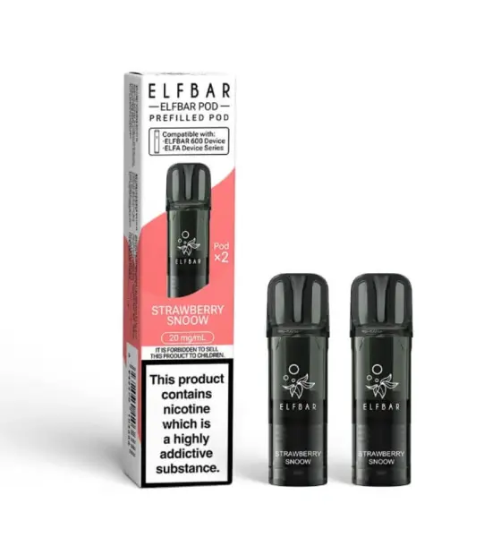 Elf Bar 600 Strawberry Snoow Prefilled Pods – 20mg