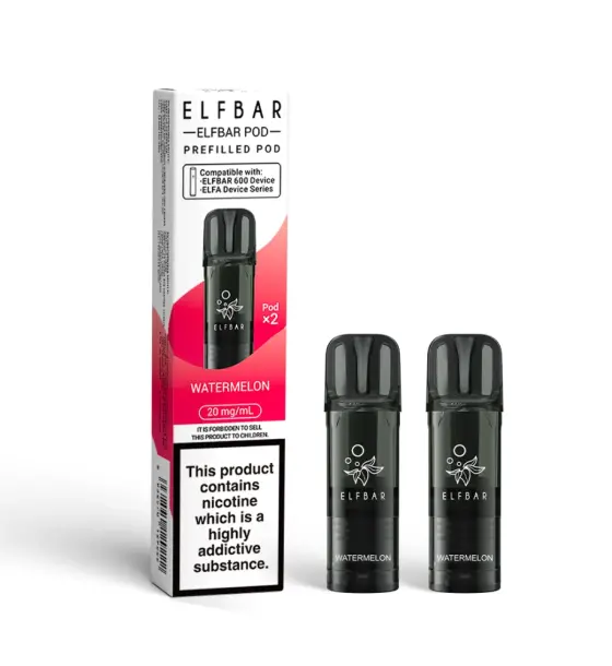 Elf Bar 600 Watermelon Prefilled Pods – 20mg