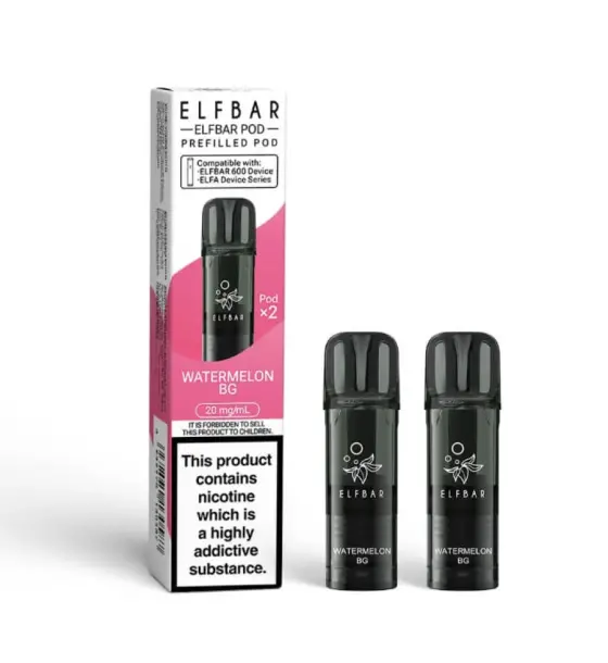 Elf Bar 600 Watermelon BG Prefilled Pods – 20mg