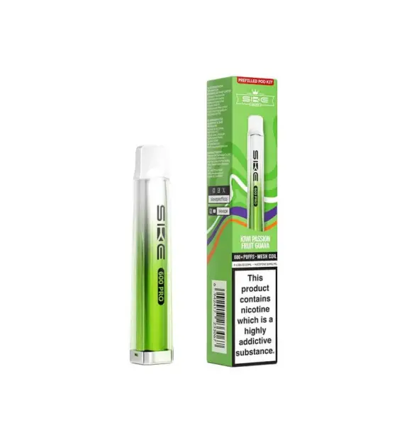 SKE Crystal 600 Pro Kiwi Passion Fruit Guava Prefilled Pod Kit – 20mg
