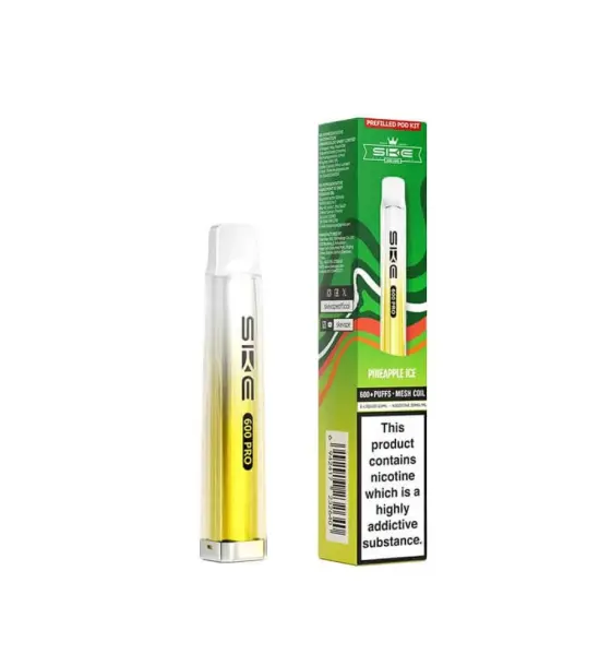 SKE Crystal 600 Pro Pineapple Ice Prefilled Pod Kit – 20mg