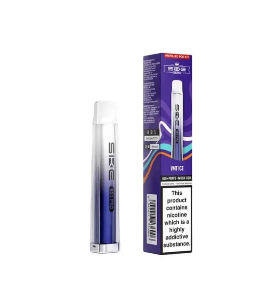SKE Crystal 600 Pro VMT Ice Prefilled Pod Kit – 20mg