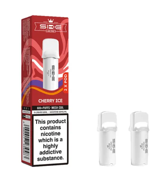 SKE Crystal 600 Pro Cherry Ice Prefilled Pods – 20mg