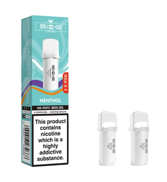 SKE Crystal 600 Pro Menthol Prefilled Pods – 20mg