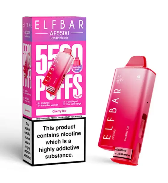 Elf Bar AF5500 Cherry Ice Prefilled Pod Kit – 20mg