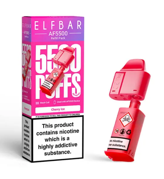 Elf Bar AF5500 Cherry Ice Refill Pod – 20mg