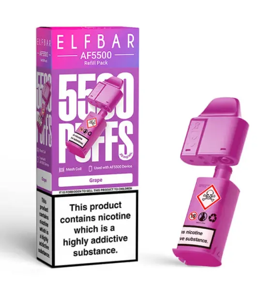 Elf Bar AF5500 Grape Refill Pod – 20mg