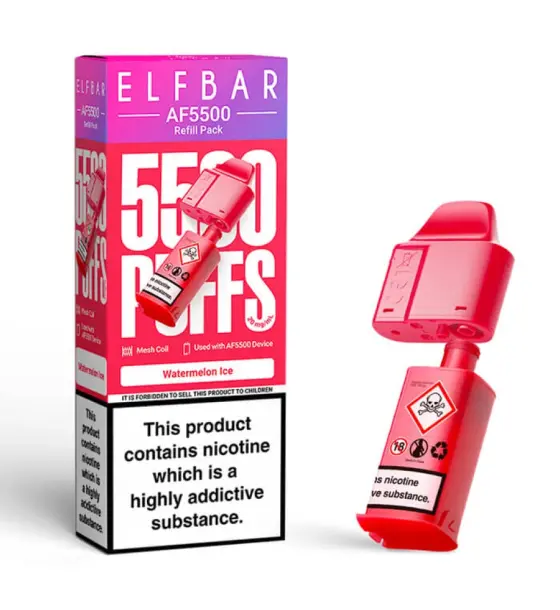 Elf Bar AF5500 Watermelon Ice Refill Pod – 20mg