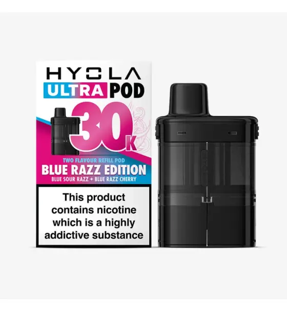 Hyola Ultra 30K Blue Razz Edition Prefilled Pods – 20mg