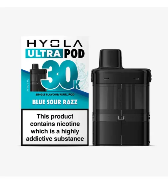 Hyola Ultra 30K Blue Sour Razz Prefilled Pods – 20mg