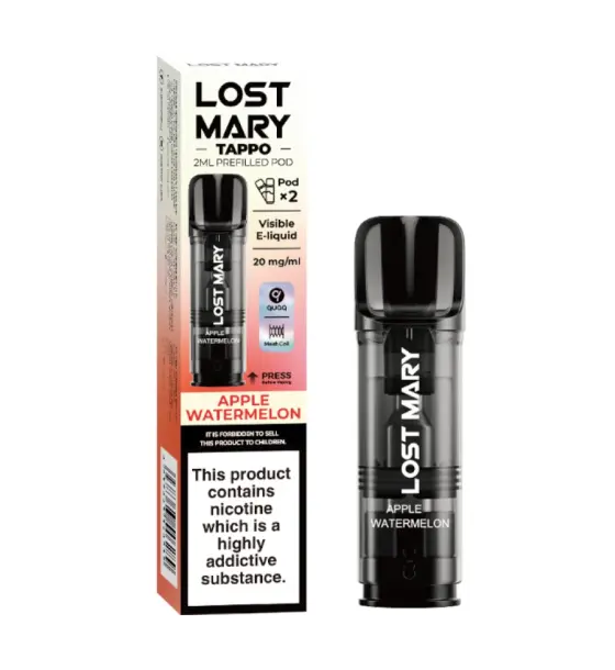 Lost Mary Tappo Apple Watermelon Prefilled Pods – 20mg