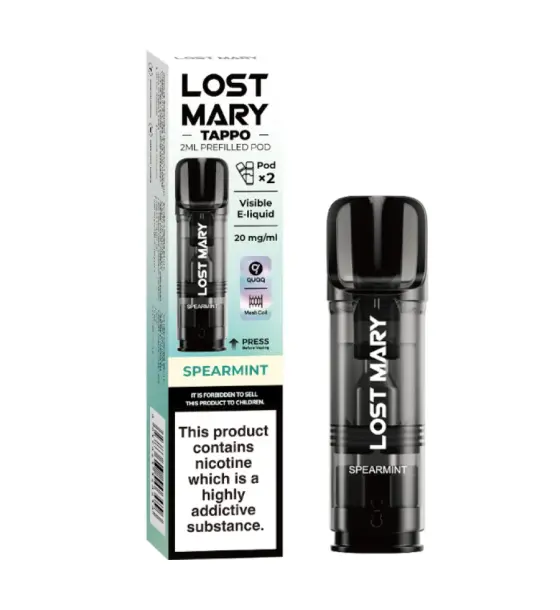 Lost Mary Tappo Spearmint Prefilled Pods – 20mg