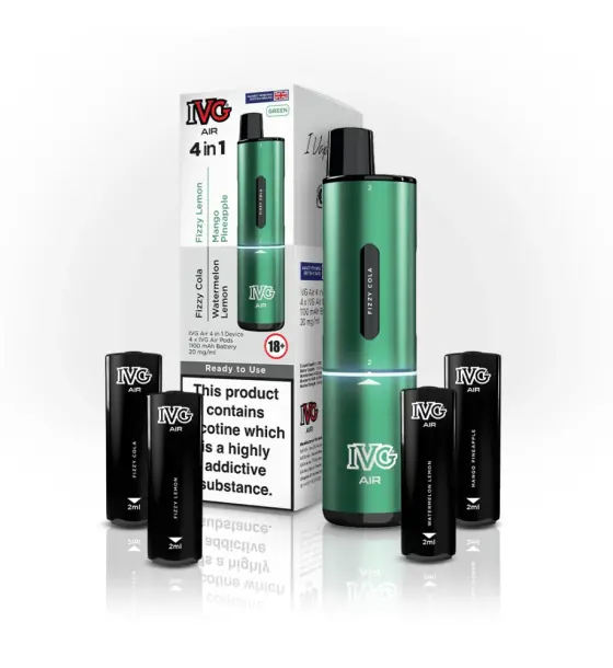 IVG Air 4 in 1 Green Edition Prefilled Pod Kit – 20mg