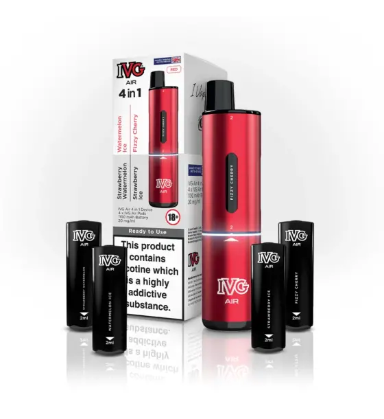 IVG Air 4 in 1 Red Edition Prefilled Pod Kit – 20mg