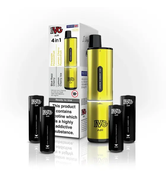 IVG Air 4 in 1 Yellow Edition Prefilled Pod Kit – 20mg
