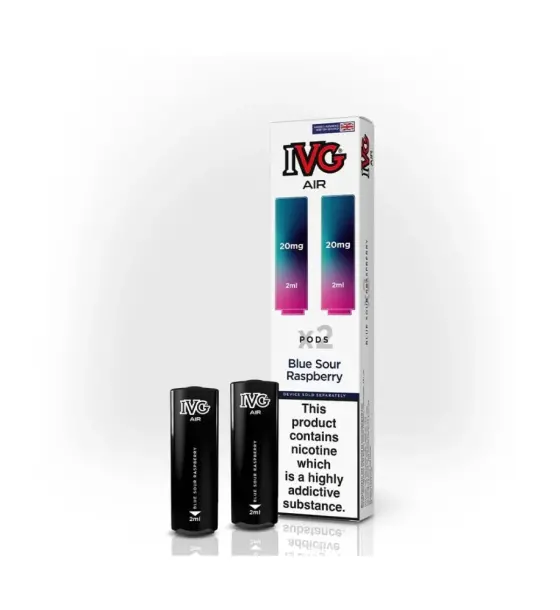 IVG Air Blue Sour Raspberry Prefilled Pods – 20mg