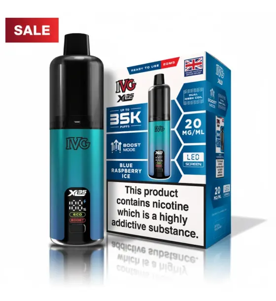 IVG XL 35K Blue Raspberry Ice Prefilled Pod Kit – 20mg