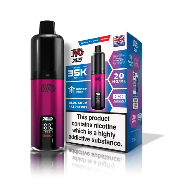 IVG XL 35K Blue Sour Raspberry Prefilled Pod Kit – 20mg