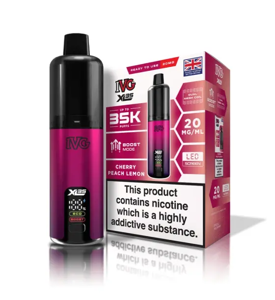 IVG XL 35K Cherry Peach Lemon Prefilled Pod Kit – 20mg