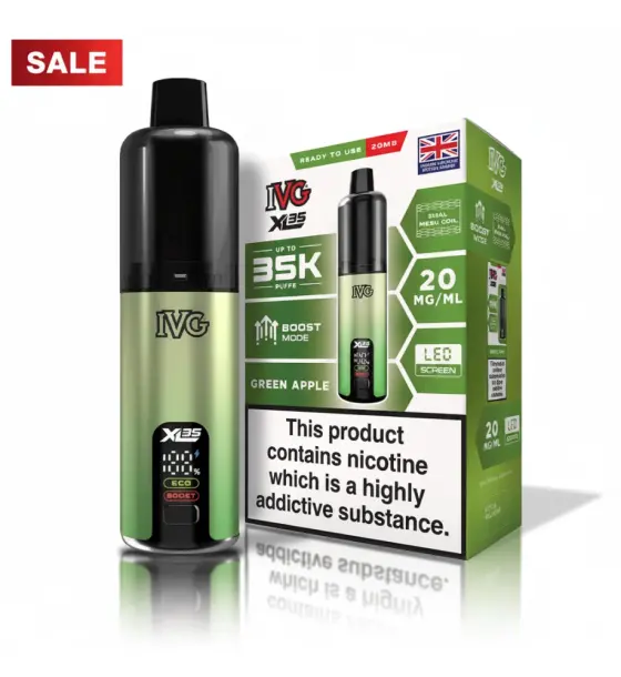 IVG XL 35K Green Apple Prefilled Pod Kit – 20mg