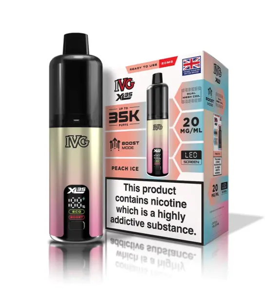 IVG XL 35K Peach Ice Prefilled Pod Kit – 20mg
