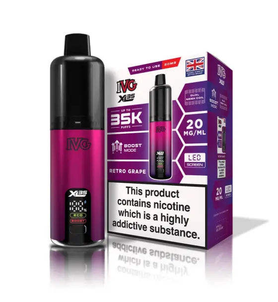 IVG XL 35K Retro Grape Prefilled Pod Kit – 20mg