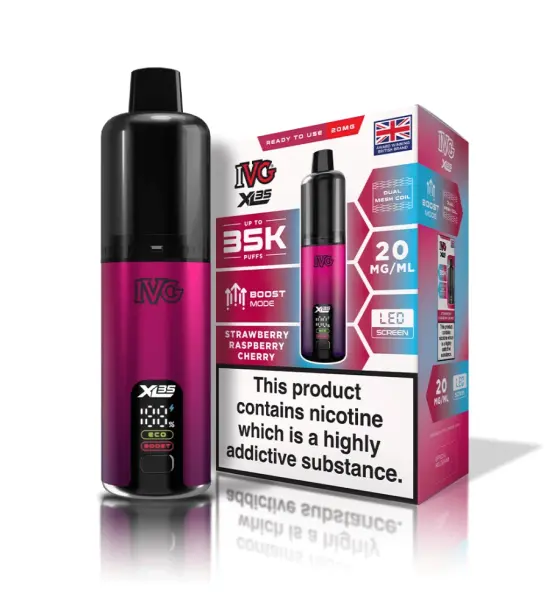 IVG XL 35K Strawberry Raspberry Cherry Prefilled Pod Kit – 20mg