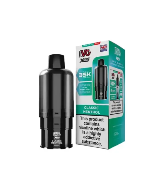 IVG XL 35K Classic Menthol Prefilled Pods – 20mg