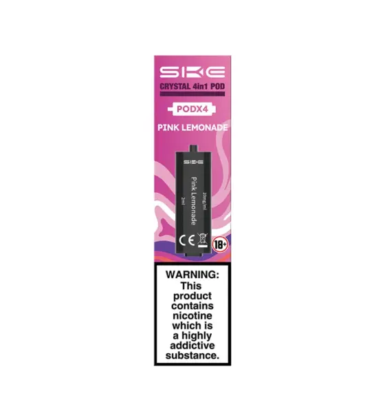 SKE Crystal 4 in 1 Pink Lemonade Prefilled Pods – 20mg