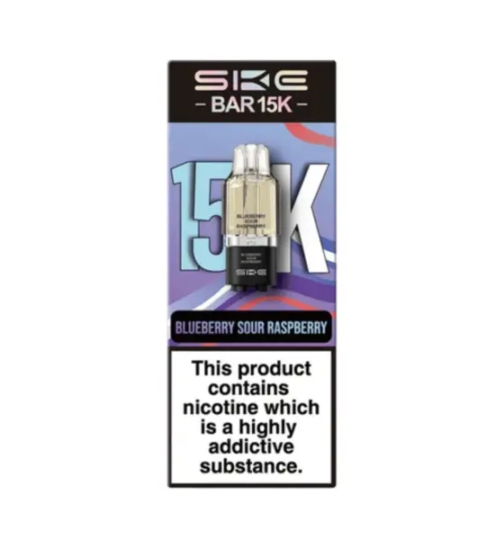 SKE Bar 15K Blueberry Sour Raspberry Prefilled Pods – 20mg