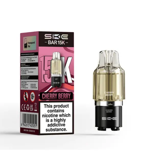 SKE Bar 15K Cherry Berry Prefilled Pods – 20mg