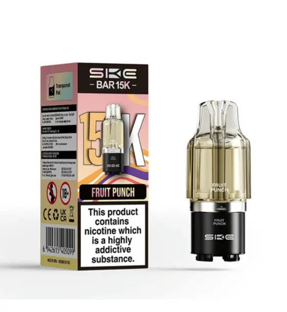 SKE Bar 15K Fruit Punch Prefilled Pods – 20mg