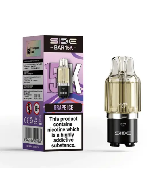SKE Bar 15K Grape Ice Prefilled Pods – 20mg