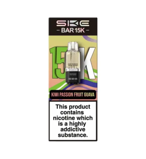SKE Bar 15K Kiwi Passion Fruit Guava Prefilled Pods – 20mg
