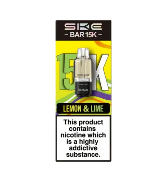 SKE Bar 15K Lemon Lime Prefilled Pods – 20mg