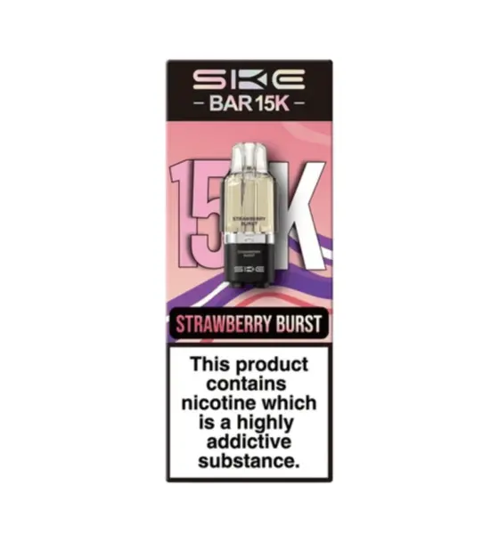 SKE Bar 15K Strawberry Burst Prefilled Pods – 20mg