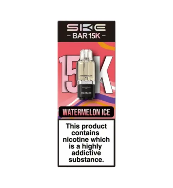 SKE Bar 15K Watermelon Ice Prefilled Pods – 20mg