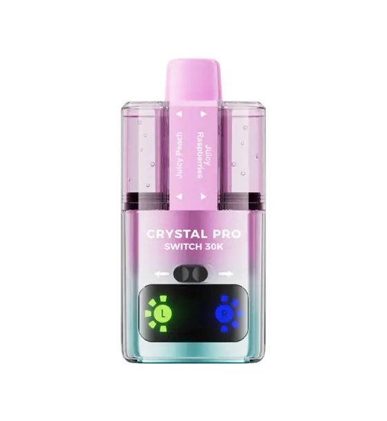 Crystal Pro Switch 30K Juicy Peach / Juicy Raspberries Prefilled Pod Kit – 20mg