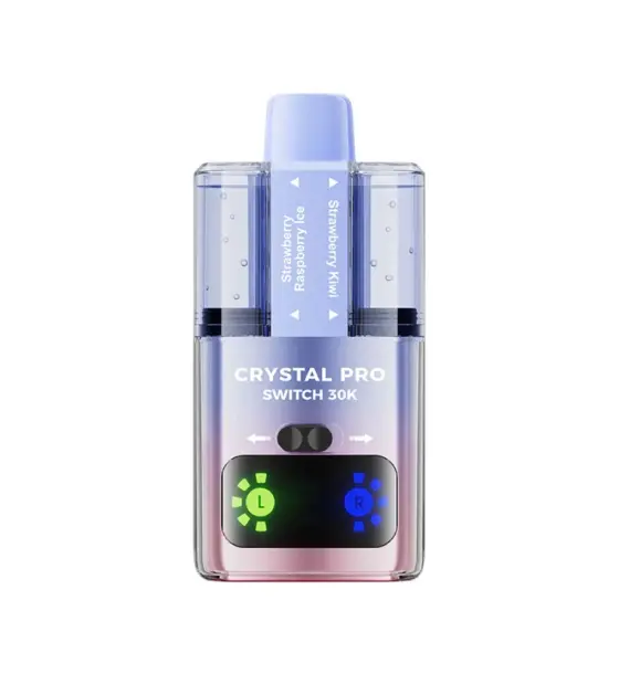 Crystal Pro Switch 30K Strawberry Raspberry Ice / Strawberry Kiwi Prefilled Pod Kit – 20mg