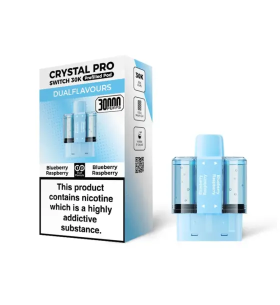 Crystal Pro Switch 30K Blueberry Raspberry / Blueberry Raspberry Prefilled Pods – 20mg