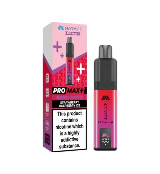 Hayati Pro Max+ 6000 Strawberry Raspberry Ice Kit – 20mg