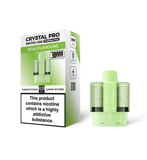 Crystal Pro Switch 30K Lemon & Lime / Lemon & Lime Prefilled Pods – 20mg