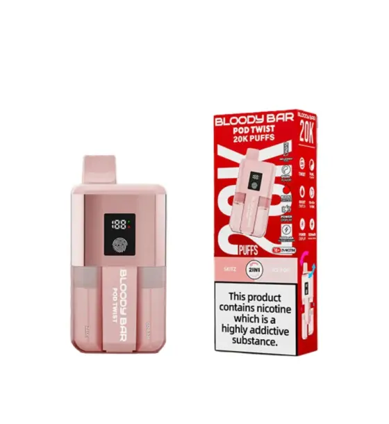 Bloody Bar Ultra Twist 20K Skitz / Ice Pop Prefilled Pod Kit – 20mg