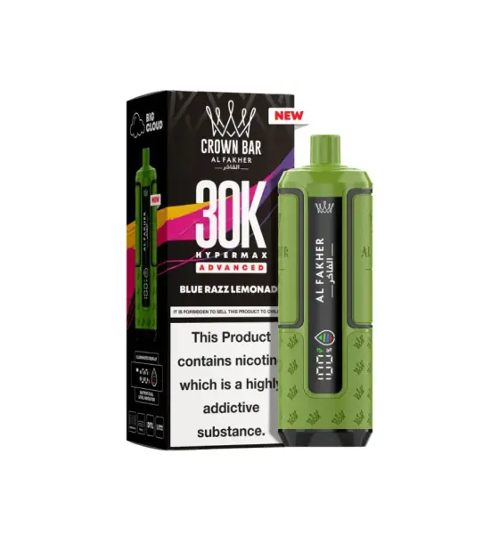 Al Fakher 30K Hypermax Blue Razz Lemonade Prefilled Pod Kit – 6mg