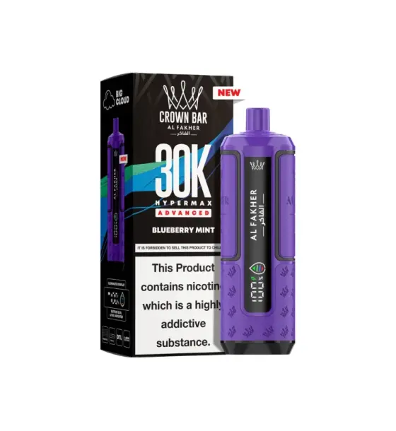 Al Fakher 30K Hypermax Blueberry Mint Prefilled Pod Kit – 6mg