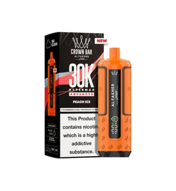 Al Fakher 30K Hypermax Peach Ice Prefilled Pod Kit – 6mg