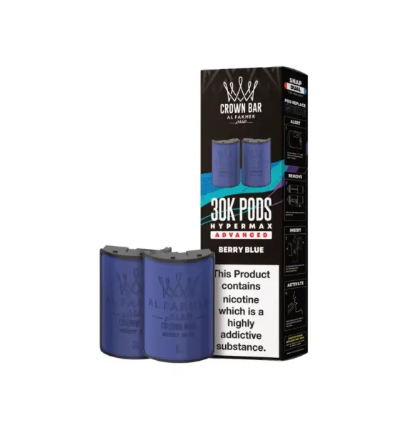 Al Fakher 30K Hypermax Berry Blue Refill Pods – 6mg
