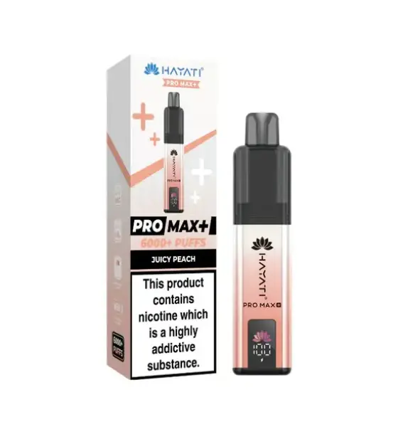 Hayati Pro Max+ 6000 Juicy Peach Kit – 20mg